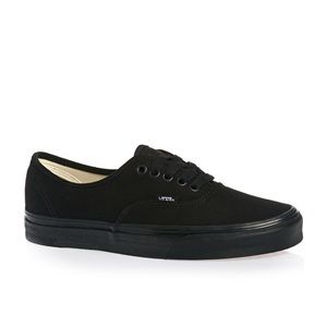 Black on black authentic vans